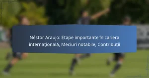 Néstor Araujo: Etape importante în cariera internațională, Meciuri notabile, Contribuții